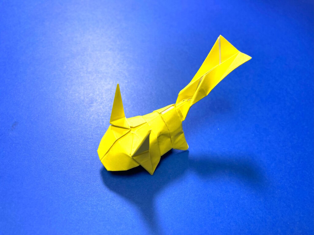 ポケモンの折り紙　ピカチュウ（ポケモン）の簡単な作り方2